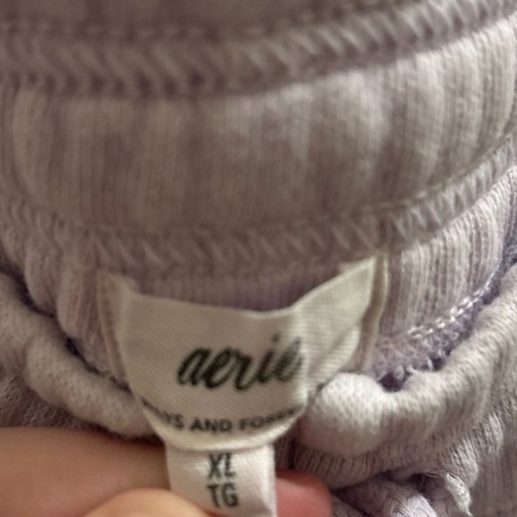 Aerie Women Sweatpants Sz XL Lavender The Chill Jogger High Rise Pockets - Picture 3 of 5